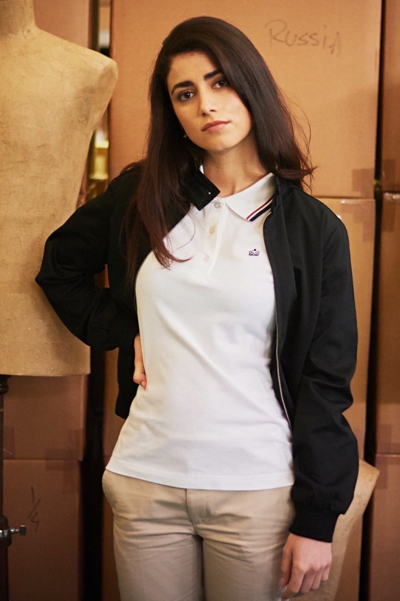 Rita White Women Polo Shirt & Mary Black Harrington