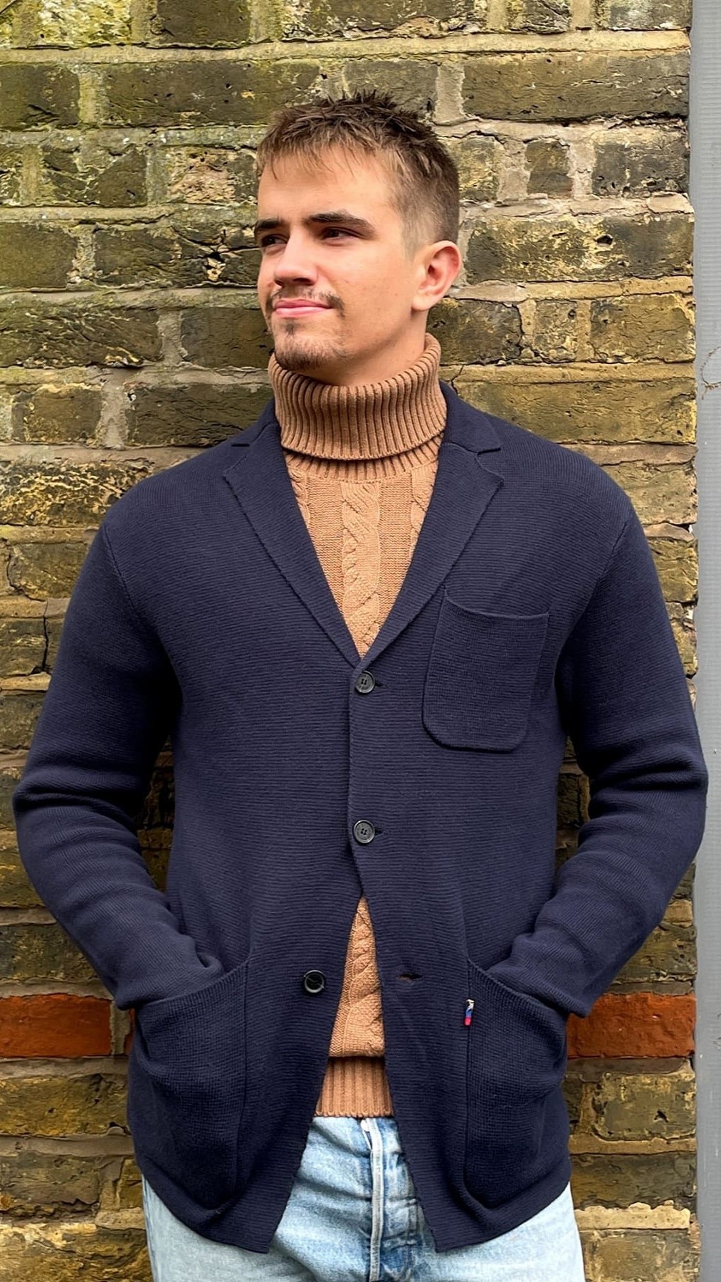 Bende Knit Blazer navy
