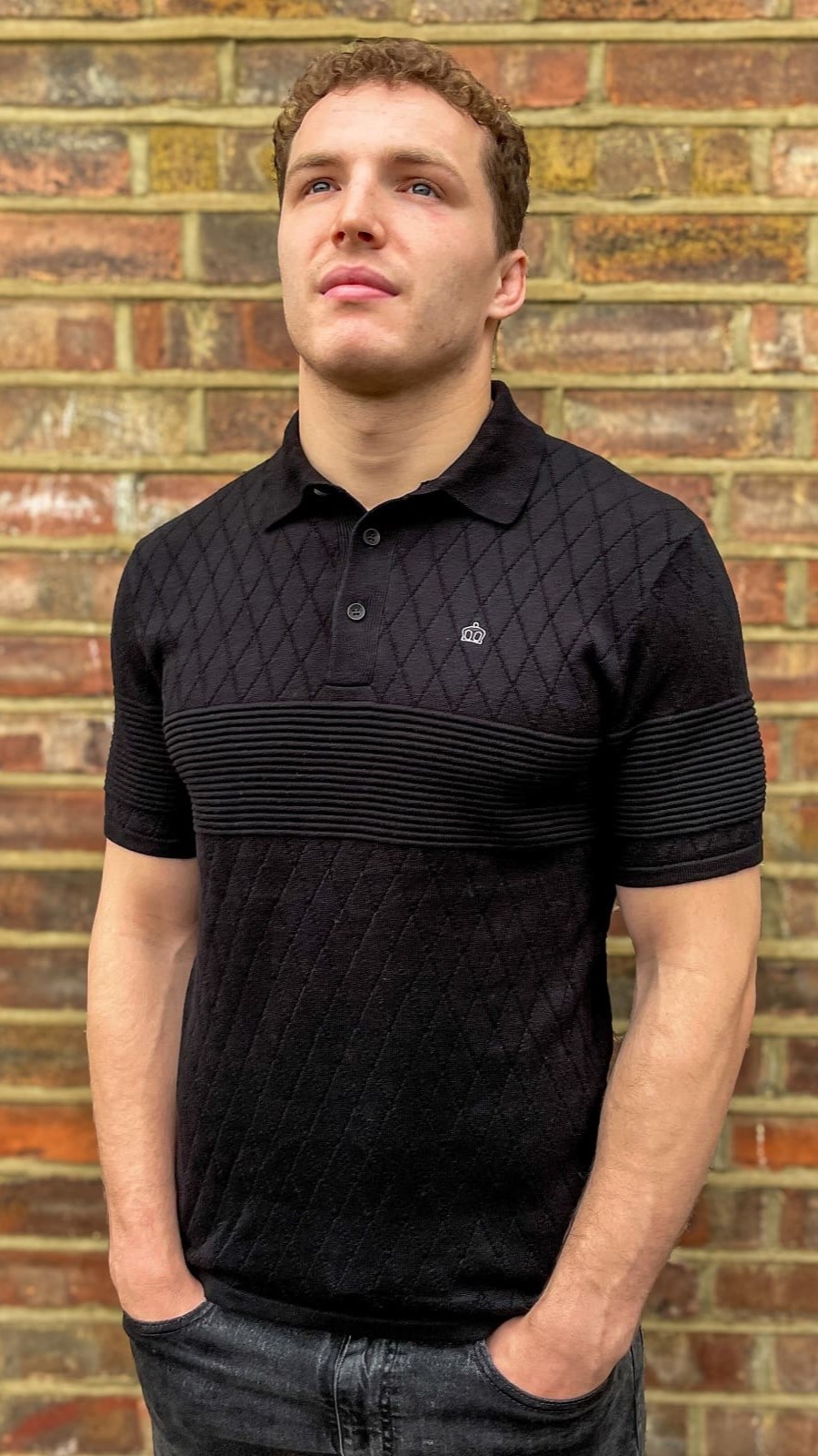 Greville Knit Polo black