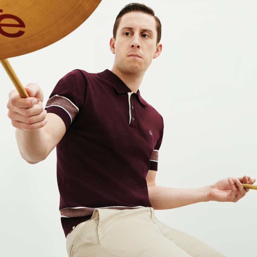 Бордовые мужские поло