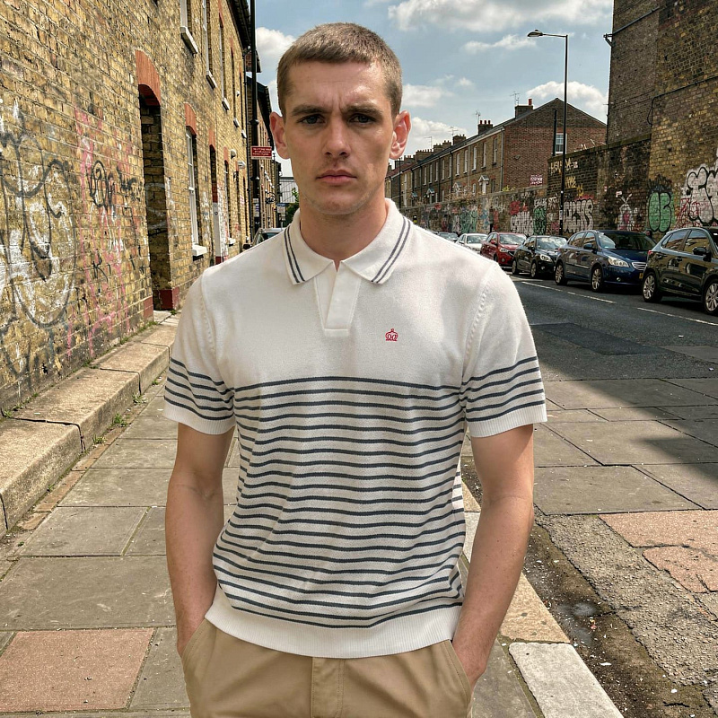 Randolph Knit Polo Vanilla