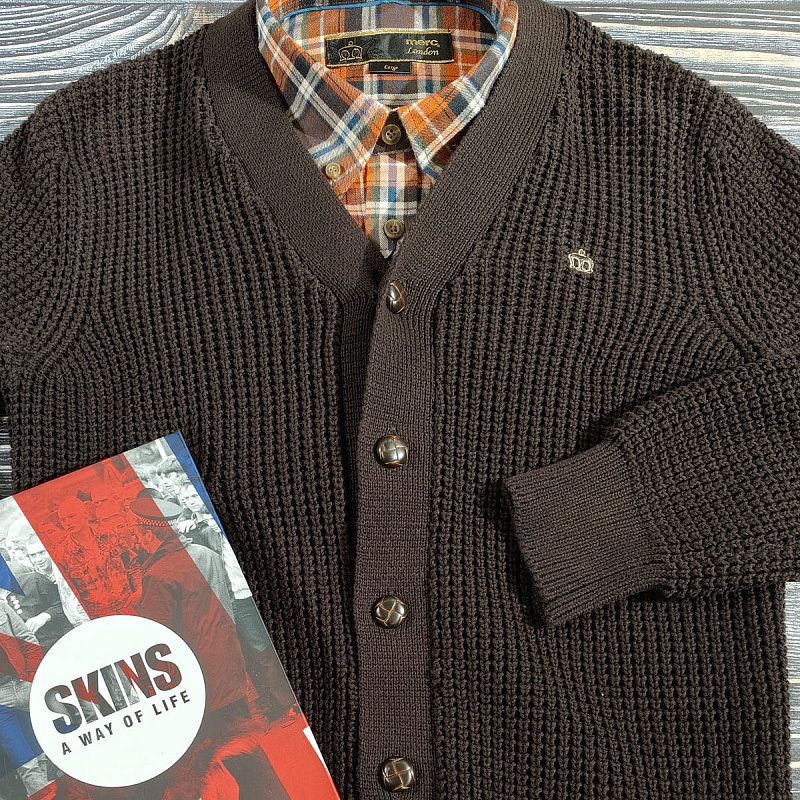 Grayson Cardigan Х Fiddler Check Shirt